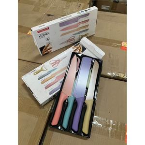 Evryealth pastello coltello da cucina Set di 6 Logo personalizzato manico cavo in metallo e materiale plastico include taglierino - Product Image 3