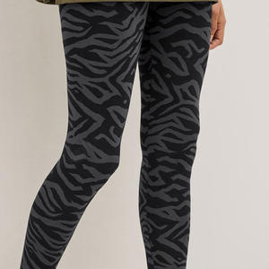 Mallas deportivas de Yoga para mujer de alta calidad OEM 100% algodón personalizado sublimación impresa transpirable tejido de punto cintura - Product Image 6