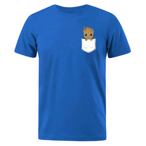 Nouveauté t-shirts 100% coton couleur unie t-shirts personnalisé propre logo impression à manches courtes hommes t-shirt - Product Image 5