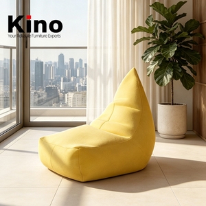 Canapé-lit japonais Kino en forme de goutte d'eau, en tissu maillé, amovible et lavable, pour balcon, salon, chambre, fauteuil de relaxation moderne - Product Image 1