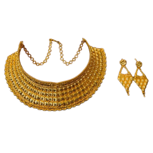 Boucles d'oreilles collier au prix le plus bas serties de boucles d'oreilles collier de style tendance plaqué or 22 carats à vendre par les exportateurs - Product Image 2