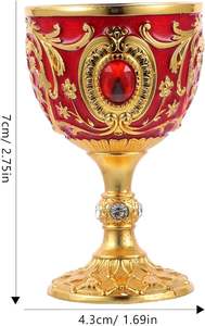 Handmade Modern Brass Wine Goblet Polished Chalice Gold Eco-Friendly Outdoor <b>Drinkware</b> Home Decor Event Gifting - Product Image 3