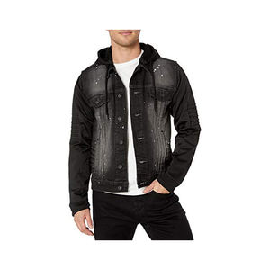 แจ็กเก็ตยีนส์สำหรับผู้ชายเสื้อแจ็กเก็ตยีนส์ผ้าฝ้ายสำหรับผู้ชายเสื้อแจ็กเก็ตยีนส์แบบมีสไตล์งานตามสั่งสำหรับผู้ชาย - Product Image 5