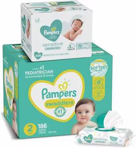 Couches pour bébé Pampers de qualité - Swaddlers - Taille 8, 76 unités, couches jetables ultra absorbantes pour nourrissons - Product Image 6
