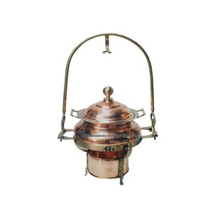 Offre Spéciale décoratif Hammerd Design cuivre chauffe-plats Buffet chauffe-plats plat de service avec support de couvercle pour la restauration - Product Image 5