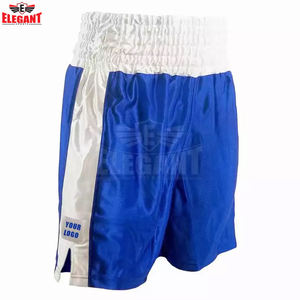 กางเกงชกมวยชาย พิมพ์โลโก้ตามสั่ง ดีไซน์ล่าสุด คุณภาพพรีเมียม พร้อมเอวยางยืดปรับได้ โดย Elegant Sports - Product Image 4