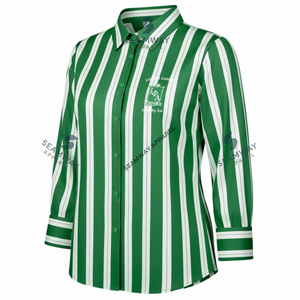 Camisa de Botones de la Hermandad Iota Phi Lambda, Camisa Formal de Uso Diario, Camisa Tejida para Mujer, Camisa con Cuello, Camisa de Vestir con Botones Delanteros - Product Image 2