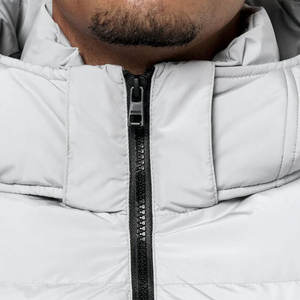 Chaqueta de invierno acolchada oversize de lona para hombre, la más vendida, casual, con cuello alto, impermeable, transpirable, cortavientos, cálida, con bolsillos, talla grande - Product Image 5