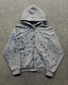 เสื้อฮู้ดสวมหัวขนแกะ100% สีทึบพิมพ์ดิจิตอลกำหนดสีและโลโก้ได้เองสำหรับฤดูหนาวลดราคา - Product Image 4