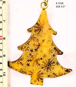 Kalavastu Fer Forme Ronde 5 Pouces Arbre De Noël Ornement Suspendu Accessoires Décoratifs Festifs pour Décorations De Vacances - Product Image 2