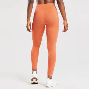 High Waist Women's Fitness Tights Breathable Mid Waist Workout <b>Leggings</b> with Casual Style for <b>Booty</b> Workout - Product Image 2