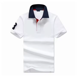 2025 Unisex bordado para camisetas de Polo a granel al por mayor ecológico bajo MOQ patrón sólido tejido transpirable hombres personalizados - Product Image 3
