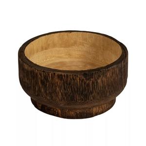 Bol de service en bois fabriqué à la main avec finition naturelle parfait pour la décoration, manger et servir des salades, des fruits ou des collations - Product Image 3