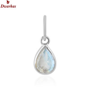 Colgante de piedra de Topacio Azul Natural de Plata de Ley 925 hermoso encanto clásico para mujeres/hombres joyería de fiesta - Product Image 4