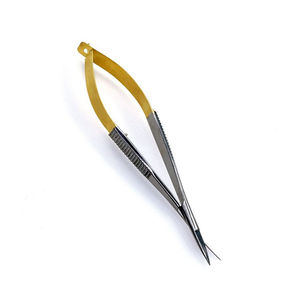 Ciseaux à ressort à vis réglables en acier inoxydable Nouveau design Ciseaux à pointe pointue à lame incurvée multicolore à faible quantité minimale de commande - Product Image 4