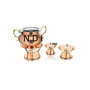 Modern Design <b>Food</b> <b>Server</b> Brass Metal Chafing Dish With Nickel Finishing Durable Quality Luxury Hotel Catering Serving <b>Warmer</b> - Product Image 4