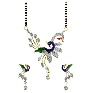Mangalsutra Chaku orné de zircons pour les occasions de mariage - Product Image 3
