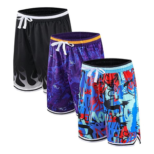 Short en maille personnalisé Short de basket-ball respirant à séchage rapide Short BSCI personnalisé par sublimation pour hommes de la saison d'été - Product Image 2