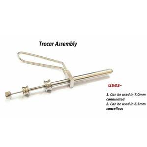 Conjunto de Trócar Canulado Ortopédico, Instrumentos Quirúrgicos Veterinarios, Herramientas de Cirugía Ósea, Acero Inoxidable, Manual, Certificado CE - Product Image 2