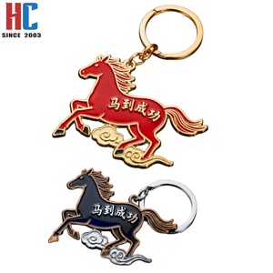 Porte-clés <span class=keywords><strong>Cheval</strong></span> en Métal Émaillé Moderne Personnalisé, Fabrication Usine (23 Ans d'Expérience), Plaqué Or, Cadeau d'Entreprise Porte-Bonheur pour le Nouvel An Chinois 2026 - Product Image 5
