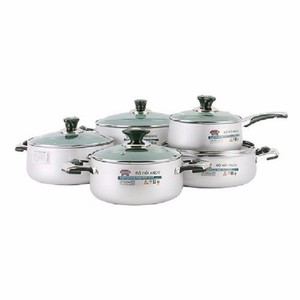 Lot de 5 ustensiles de cuisine en acier inoxydable de haute qualité anodisé antiadhésif design classique vente en gros - Product Image 1