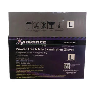 Gants de boîte ondulée pliante de rectangle d'OEM empaquetant des matériaux réutilisés de revêtement UV fendu d'impression offset d'épaisseur de 3mm - Product Image 1