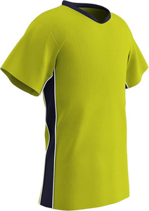 Camisetas de fútbol americano transpirable verano 100% algodón mangas completas con cuello contraste paneles laterales y detalle de tubería - Product Image 3