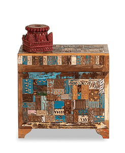 New Arrival Modern Antique Indiana Industrial Kere Industrial Reclaimed Wood Storage Trunk