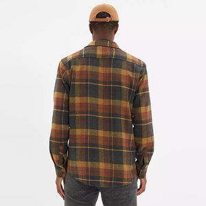 เสื้อเชิ้ตลำลองผ้าสักหลาดแขนยาวสำหรับผู้ชายเสื้อผ้าฝ้าย100% แบบกำหนดเองระบายอากาศได้ดีและแห้งเร็ว - Product Image 4