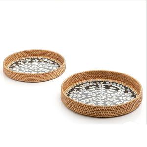 Luxury Style Enamel Finishing Modern Style Metal Serving Tray Serving Tray <b>Restaurant</b> <b>Hotel</b> <b>Supplies</b> Food Server Tray - Product Image 6