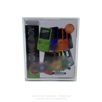 Boîtier en acrylique transparent pour console Nintendo Game Boy Color, protégé contre les UV, avec logo personnalisé imprimé en sérigraphie, uniquement pour l'affichage