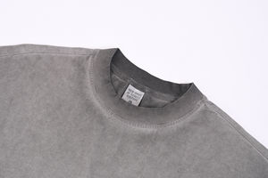 180 GSM surdimensionné hommes coton lourd entraînement Gym débardeur sans manches col en v muscle acide lavage Logo personnalisé coupe ample séchage rapide - Product Image 3