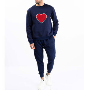 2025 nouveau Design hommes survêtement évasé 100% coton personnalisable Vintage Logo imprimé à capuche hiver respirant survêtement pour homme - Product Image 3