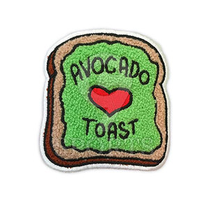 Parche de chenilla decorativo ecológico con borde Merrow para manualidades de ropa DIY como sudaderas con capucha y prendas de vestir exteriores - Product Image 4