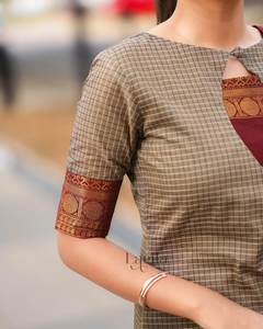 Low Budget 2025 South Cotton Fully Stitch Straight Cut Border Knee Length <b>Kurti</b>& Pent With Dupatta For Party& Wedding Special - Product Image 3