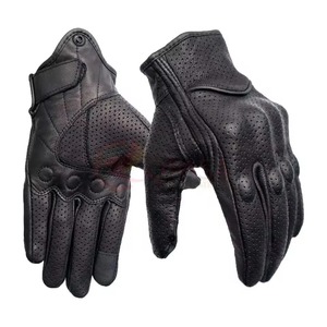 Gants de moto personnalisés pour hommes et femmes Gants en cuir avec logo Design Gant de course de moto gamme basse - Product Image 2