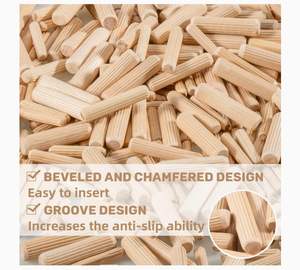 Tiges en bois de bouleau écologiques à finition lisse, bâtonnets en bois dur de haute qualité, faits à la main pour l'artisanat de meubles, la décoration intérieure et le bricolage - Product Image 3