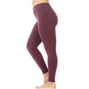 Leggings hasta el tobillo para mujer, hechos a medida al por mayor, pantalones elásticos de spandex/poliéster, pantalones de yoga y gimnasio, cintura elástica, antibacterianos - Product Image 3