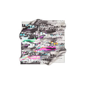Luxury Hand-Drawn Dot Pattern Satin Silk <b>Square</b> <b>Scarf</b> 90x90 - Product Image 1