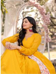 Georgette exclusive avec robe d'impression numérique et fabricant et fournisseur Dupatta de Surat au prix de gros - Product Image 4