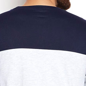 T-shirt à manches longues uni pour hommes vente en gros de vêtements pour hommes T-shirts de fitness de haute qualité à col rond et à manches longues - Product Image 6