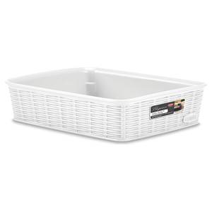 Stefanplast ELEGANCE 25x19x6cm White Storage Wastebasket Product 30930 - Product Image 1