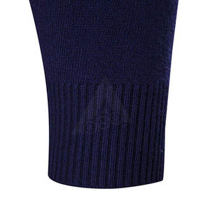 Sweat-shirt décontracté pour homme en coton respirant de haute qualité, doublé polaire, pour l'hiver, motif uni, teinture unie - Product Image 5