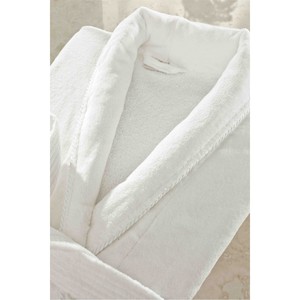 Albornoz de Hotel Serie Poseidon con Cuello Chal y Diseño de Terciopelo para Amenidades Elegantes - Product Image 1