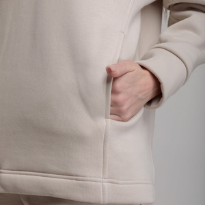 Ensemble de survêtement imprimé respirant deux pièces élégant et personnalisé pour femme, 100 % coton molletonné épais, longueur intégrale, hiver - Product Image 6