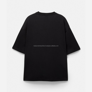 T-shirt personnalisé 280g 100% coton T-shirt uni surdimensionné de haute qualité avec 3D pour impression bouffante et options à 3 cols - Product Image 6