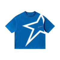 Camiseta Unisex de Talla Grande con Diseño Holgado, Bordada, Corta, Transpirable, de Tela Waffle Ecológica para Mujer, ODM OEM