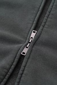 100% coton Streetwear bord dommage neige lavage conception impression numérique Patchwork surdimensionné fermeture éclair polaire à capuche doublure d'hiver - Product Image 5