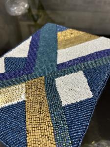 Bolso de mano de arte abstracto moderno para damas jóvenes, bolso portátil duradero de algodón impermeable de gran capacidad con botones ecológicos - Product Image 2