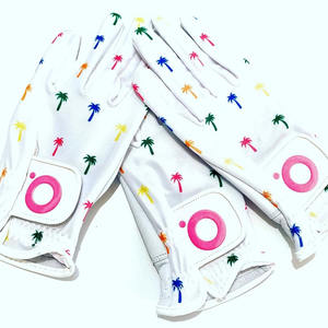 OEM por encargo de cuero genuino guantes de golf al por mayor de etiqueta privada de dedo completo guantes de golf de cuero - Product Image 1